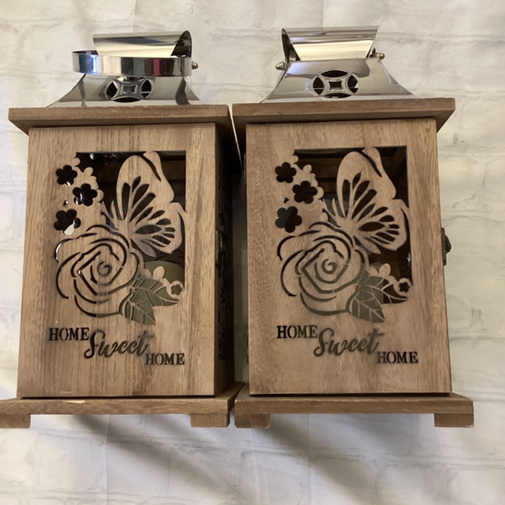 Home Sweet Home Battery Candle Lamps ( NWOT: